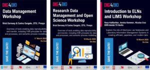 Join the DIG4BIO Virtual Workshops on Data Management, Open Science and Digital Tools