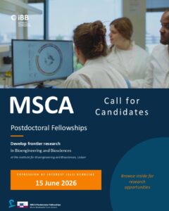 MSCA Postdoctoral Fellowships 2026: hosting opportunities at iBB